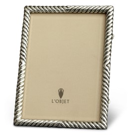 L'Objet, Picture Frames, Deco Twist Frame, platinum 20x25 cm