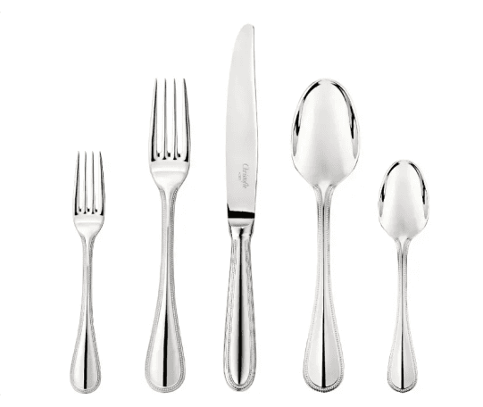Christofle Perles cutlery, stainless steel