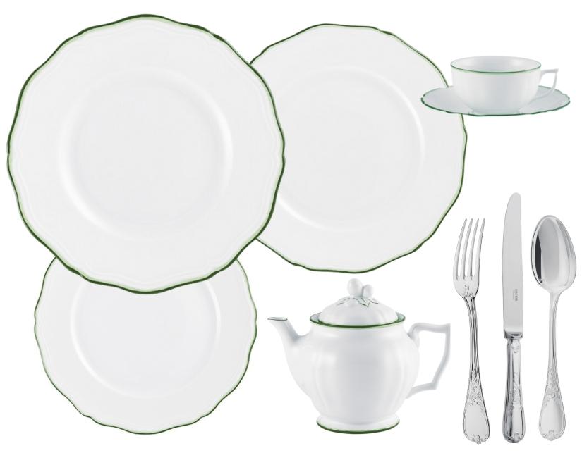 Raynaud Touraine Filet Vert china collection