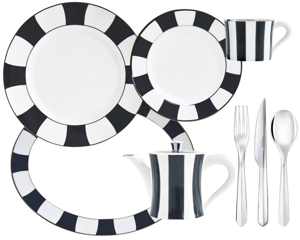 Bernardaud Galerie Royale Night Blue dinnerware collection