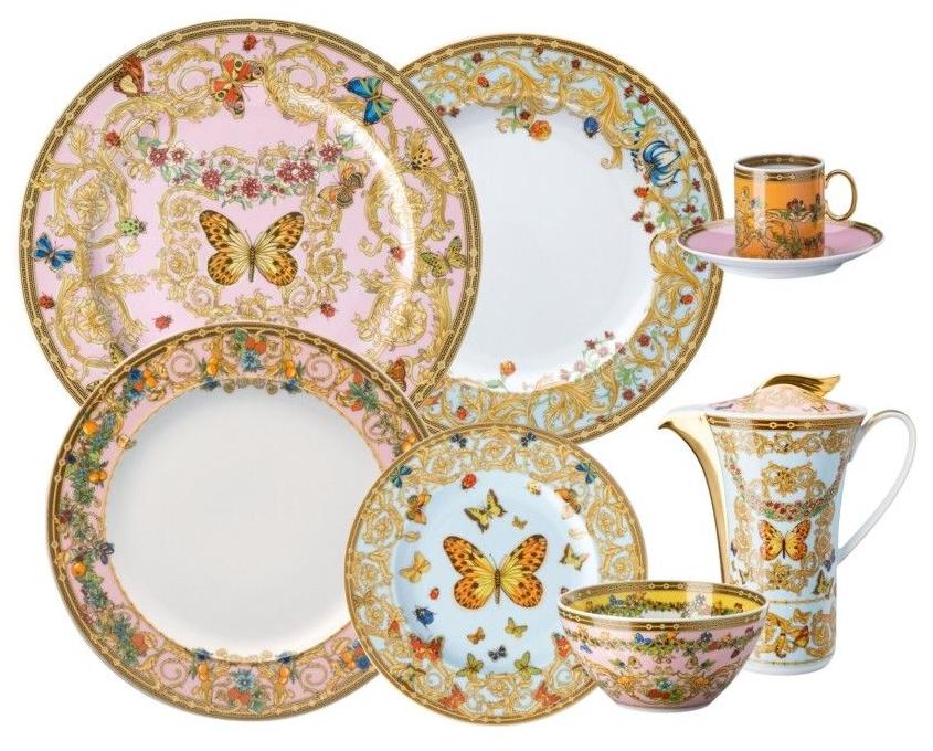 Rosenthal Versace Le Jardin dinnerware collection