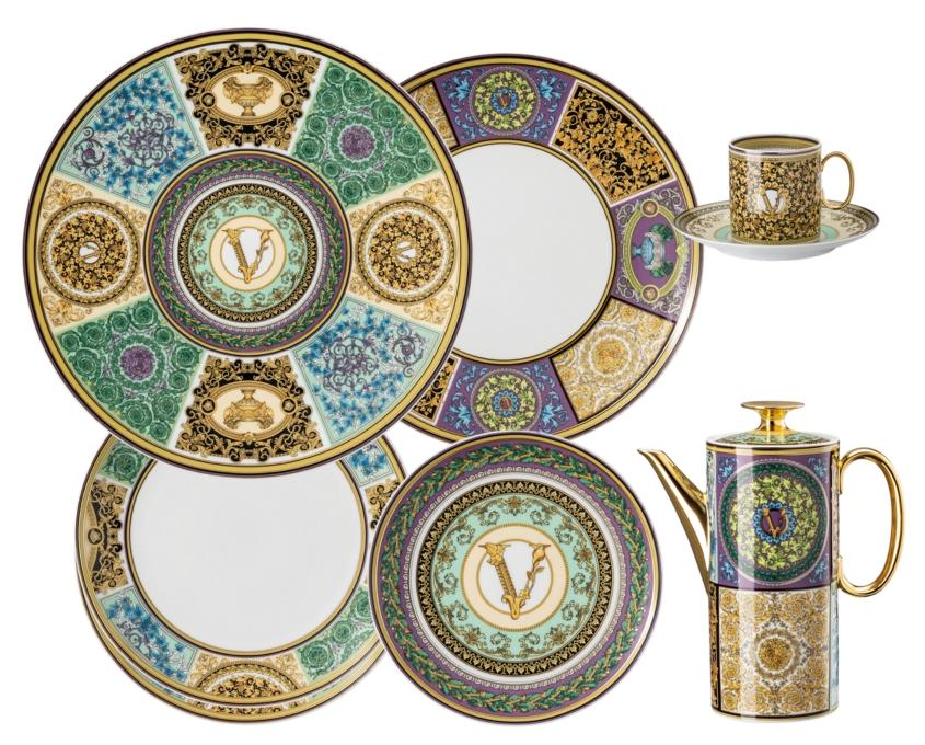 Rosenthal Versace Barocco Mosaic dinnerware collection