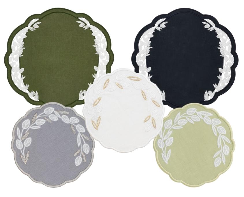  Truffle Bee Willow linen Placemats Coasters