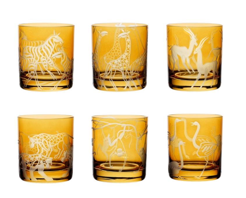 Safari double old fashioned tumblers by Artel