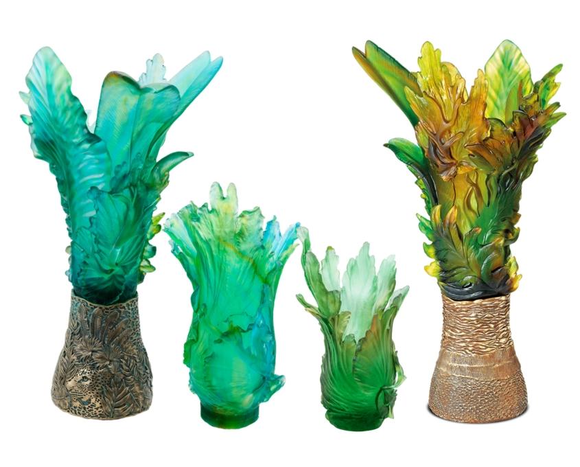 Borneo vases by Daum