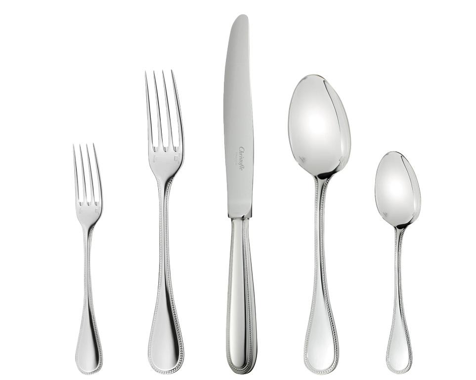 Christofle Perles flatware silver plated