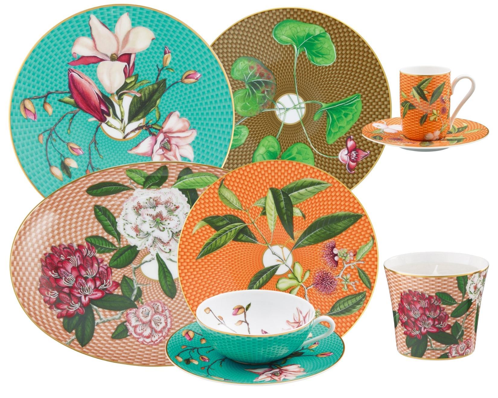 Trésor Fleuri dinnerware collection by Raynaud