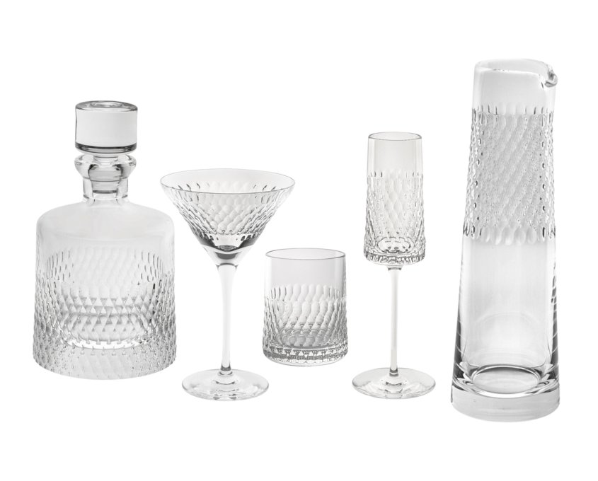 Cristallerie de Montbronn Circé crystal glasses collection 