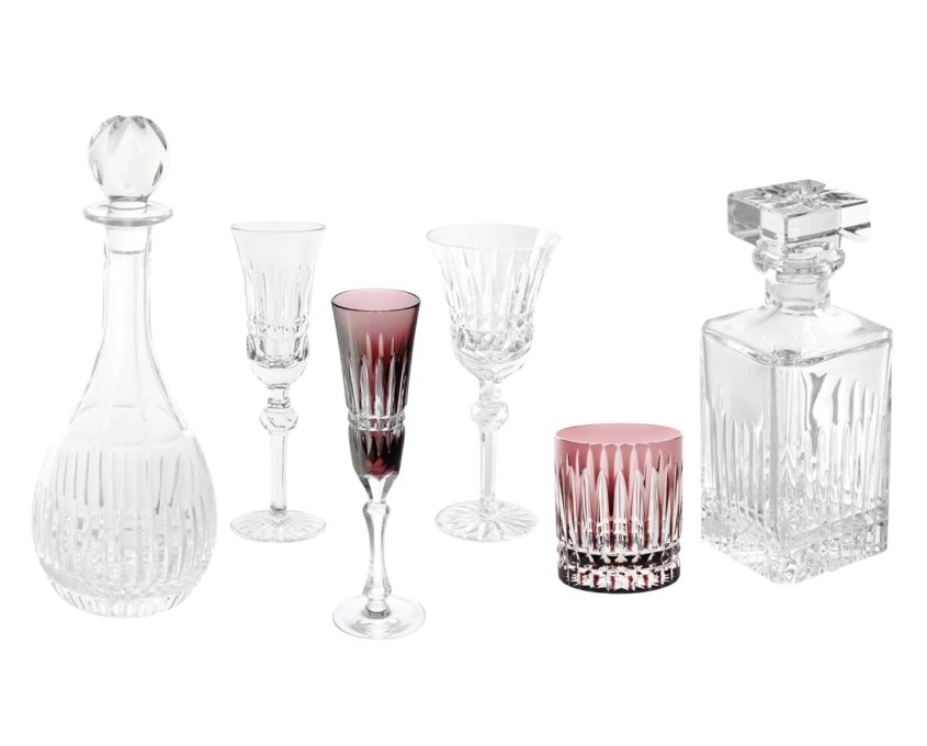 Cristallerie de Montbronn Mélodie crystal glasses collection