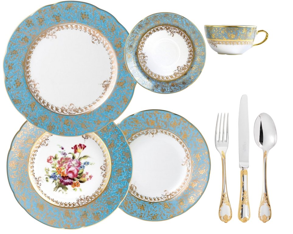 Bernardaud Eden Turquoise china collection