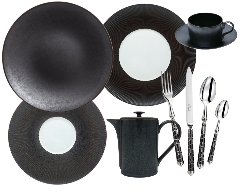 Jaune de Chrome Bora Bora dinnerware collection