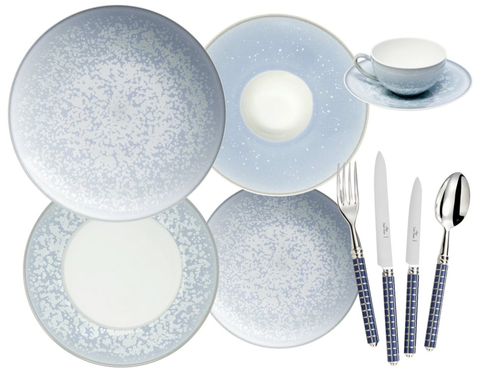 Jaune de Chrome Song Ocean dinnerware collection