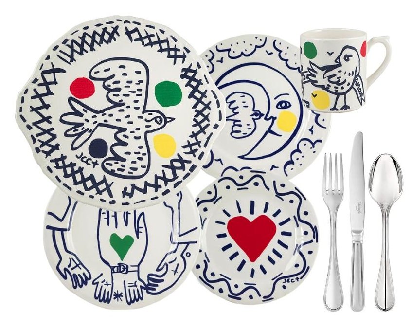 Gien L'Archipel Sentimental dinnerware collection