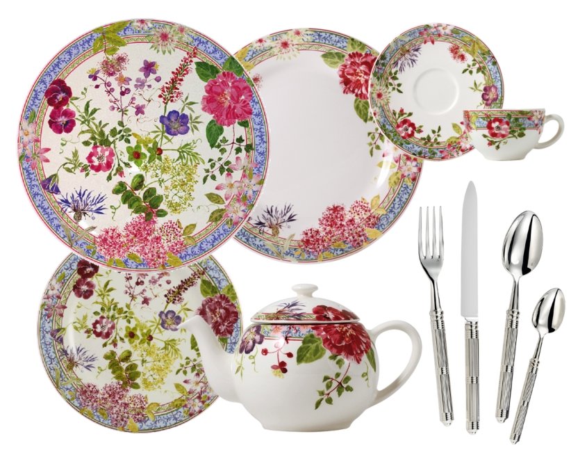 Gien Millefleurs dinnerware collection