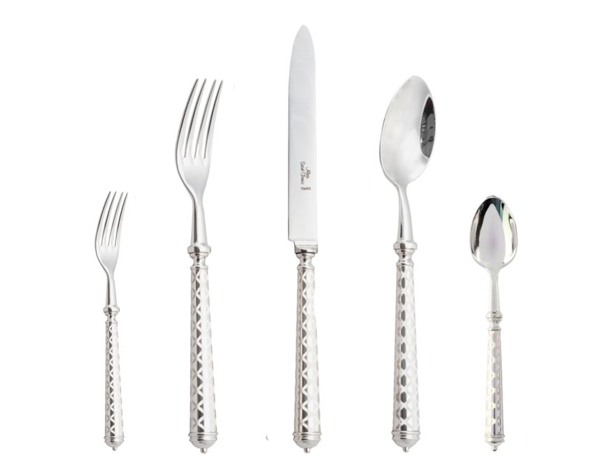 Alain Saint-Joanis Losange cutlery collection silver plated