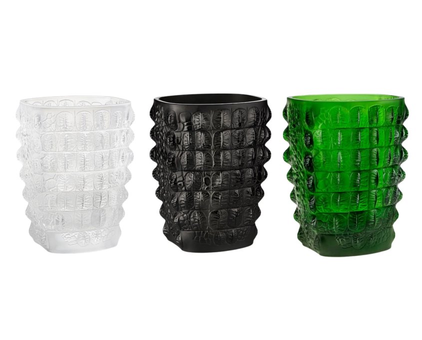 Croco vases by Lalique