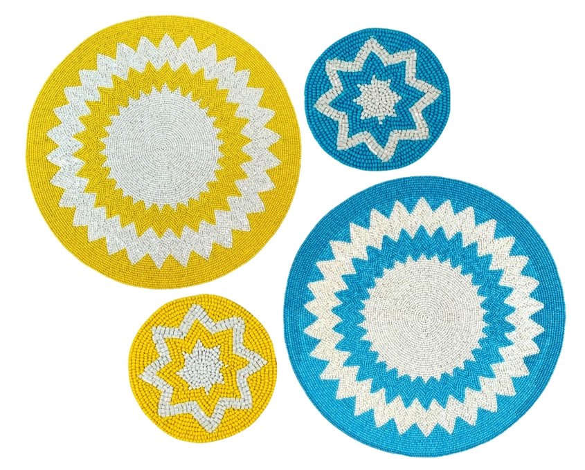 Capri placemats and coasters collection by Von Gern Home