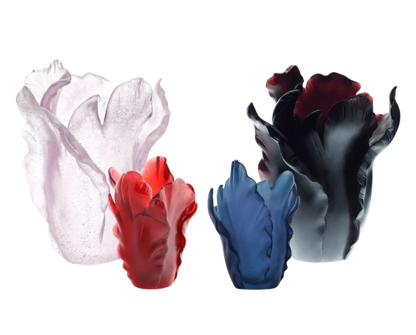 Tulipe vases by Daum