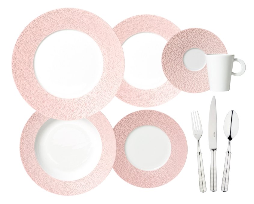 Ecume Rose de Corée collection by Bernardaud