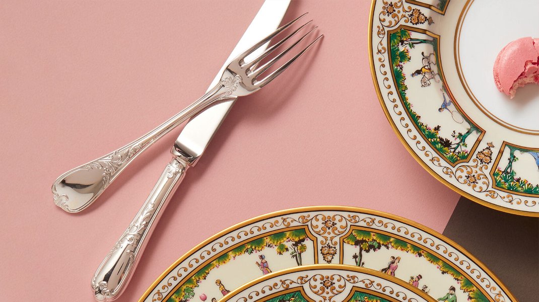 Ercuis Du Barry cutlery, silver plated