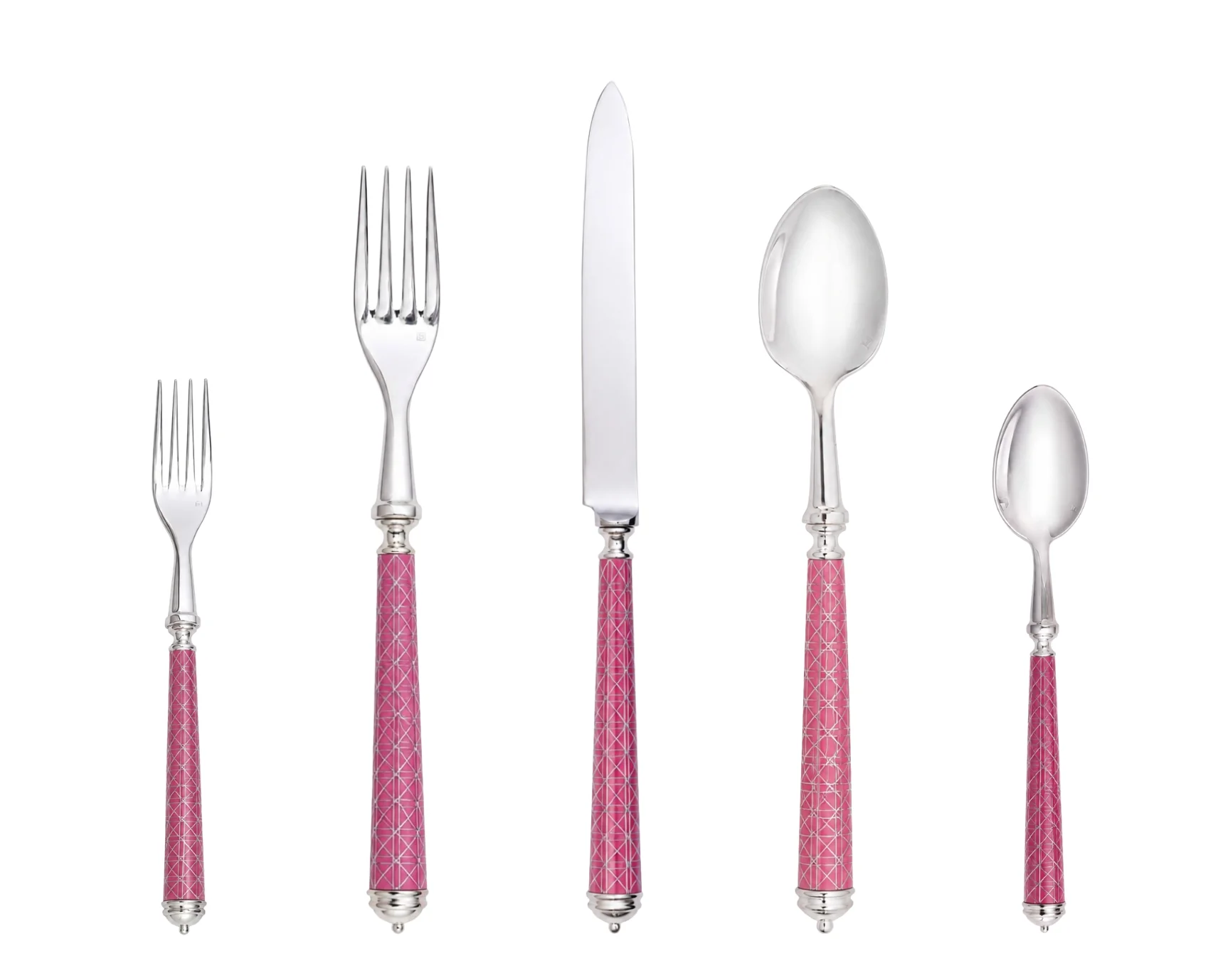 Croisette Pink, silver plated