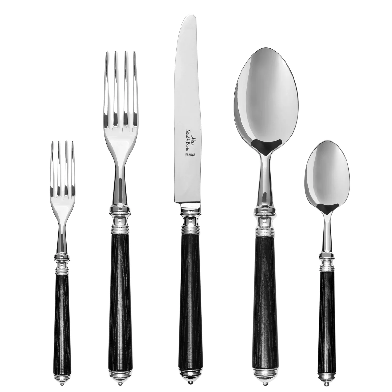 Marbella Black, stainless steel