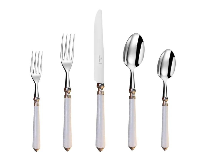 Séville white, stainless steel
