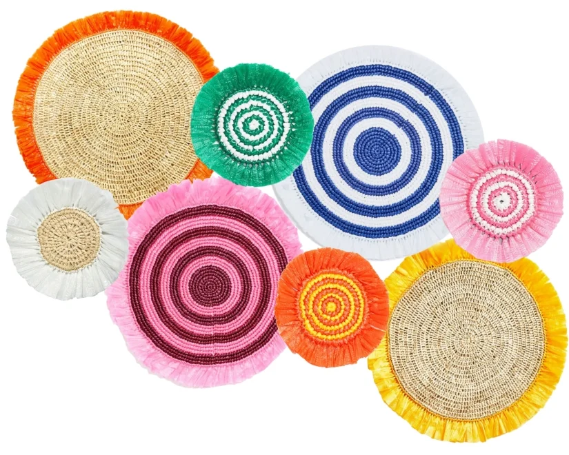Woven placemats and coasters