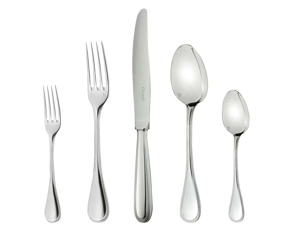 Perles cutlery, silver plated
