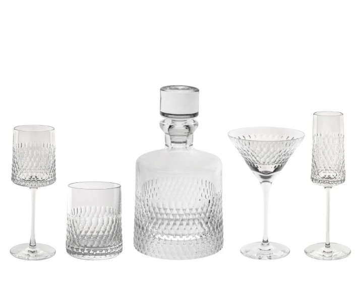 Cristallerie de Montbronn Circé crystal glasses collection 