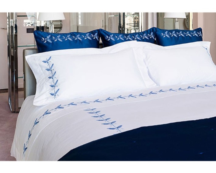 Jesurum Plumes bed linen Blue