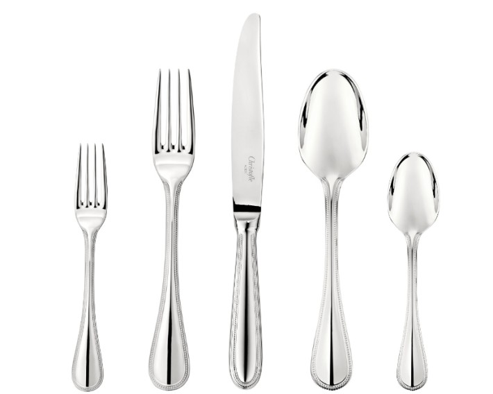 Christofle Perles cutlery stainless steel collection