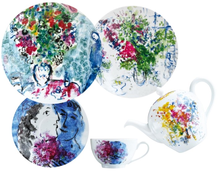 Bernardaud Les Bouquets de Fleurs - Marc Chagall dinnerware collection