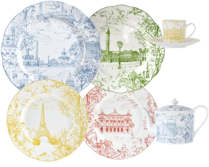 Bernardaud Tout Paris dinnerware collection