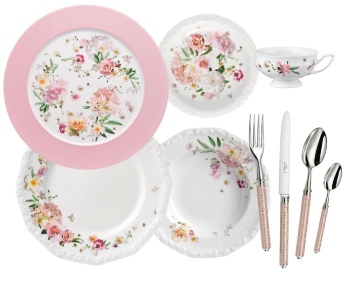 Rosenthal Maria Pink Rose dinnerware collection