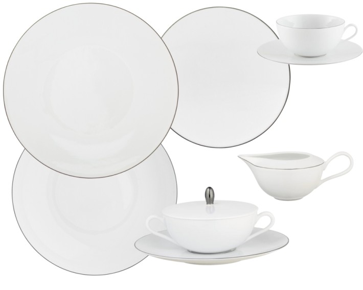 Raynaud Monceau Platinum dinnerware collection