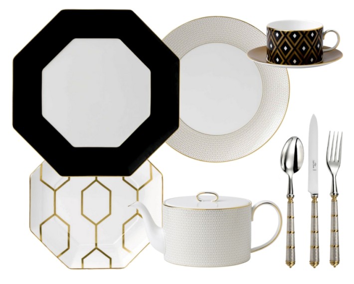 Wedgwood Arris - Gio Gold dinnerware collection