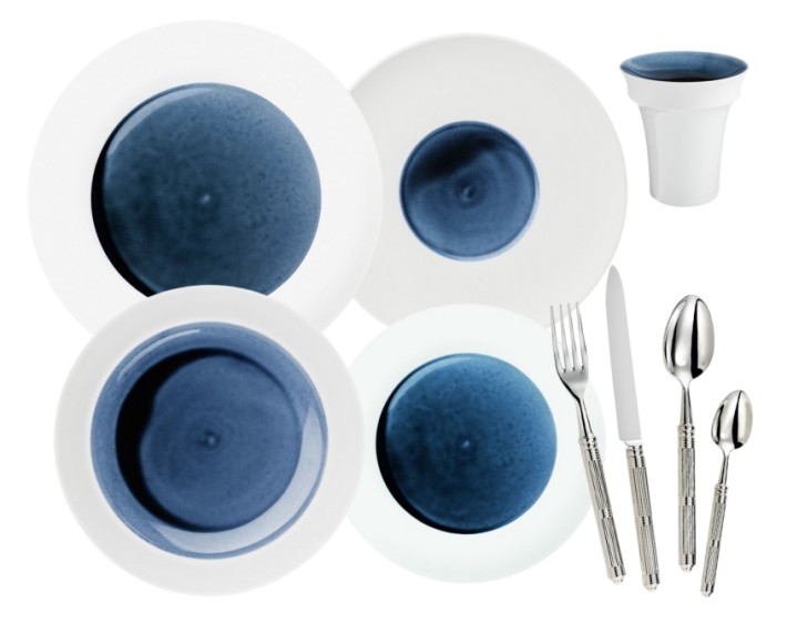 Hering Berlin Blue Silent dinnerware collection
