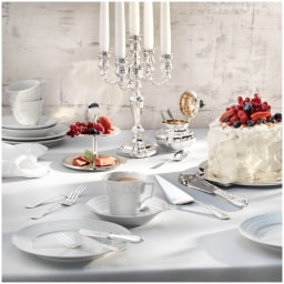 Robbe & Berking, Martelé cutlery, Silver plated, Martele 30-piece set