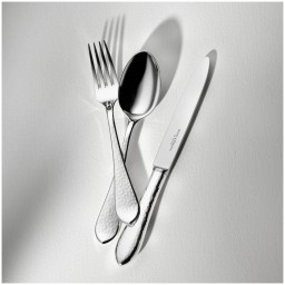 Robbe & Berking, Martelé cutlery, Silver plated, Carving fork frozen black