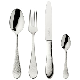 Robbe & Berking, Martelé cutlery, sterling silver, Martele 24-piece set