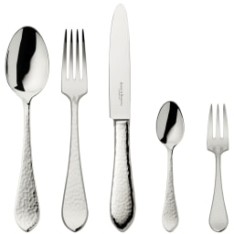 Robbe & Berking, Martelé cutlery, sterling silver, Martele 30-piece set