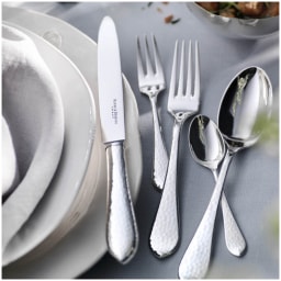 Robbe & Berking, Martelé cutlery, sterling silver, Martele 69-piece set