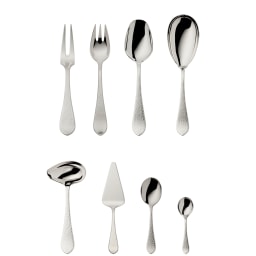 Robbe & Berking, Martelé cutlery, sterling silver, Martele 9-piece set