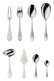 Robbe & Berking, Martelé cutlery, sterling silver, Martele 9-piece set