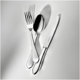 Robbe & Berking, Martelé cutlery, sterling silver, Carving fork