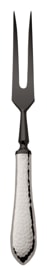 Robbe & Berking, Martelé cutlery, sterling silver, Carving fork frozen black