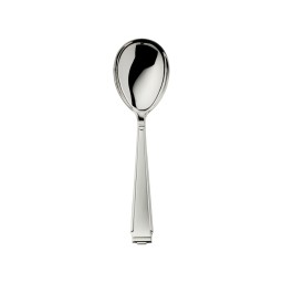 Robbe & Berking, Art Deco cutlery, sterling silver, Compote/salad serving spoon, large