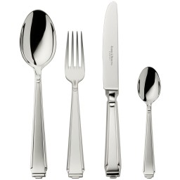 Robbe & Berking, Art Deco cutlery, Silver plated, 24-piece set