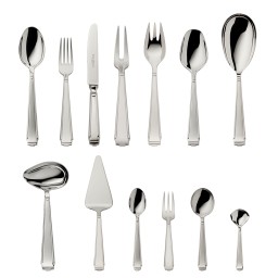 Robbe & Berking, Art Deco cutlery, Silver plated, 39-piece set